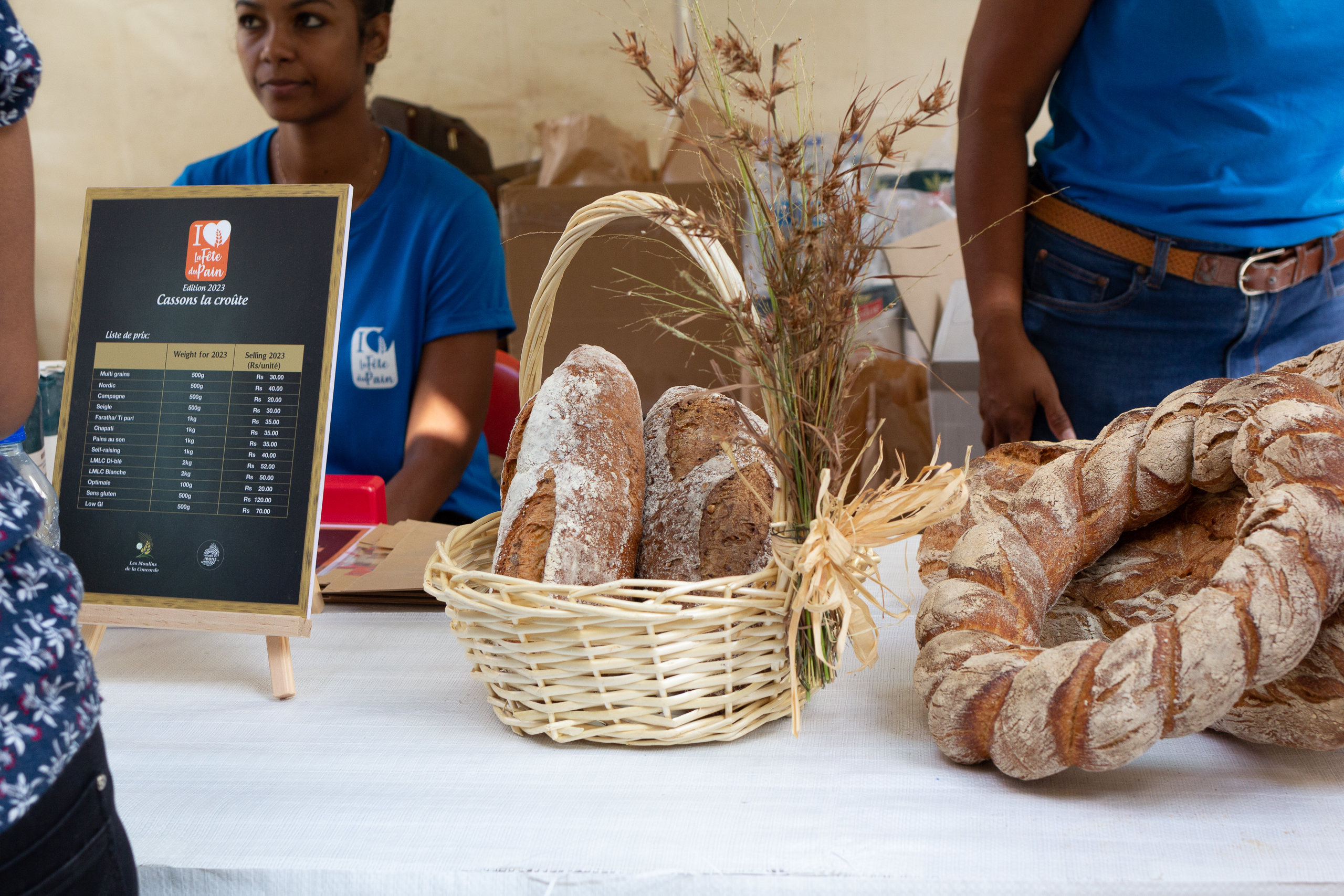 Fête du pain - stand Les Moulins