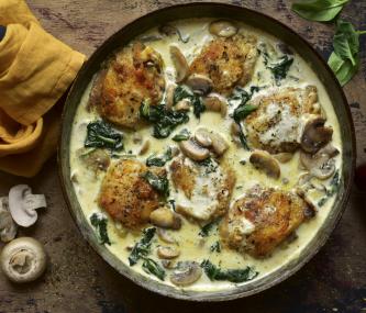 Poulet au champignons 